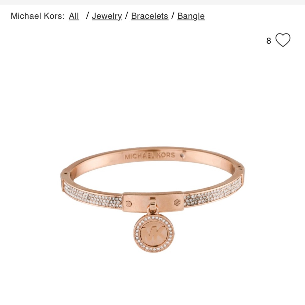 NWT Micheal Kors Rose Gold Bangle Bracelet